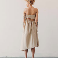 Cordera Strapless Dress, Toasted