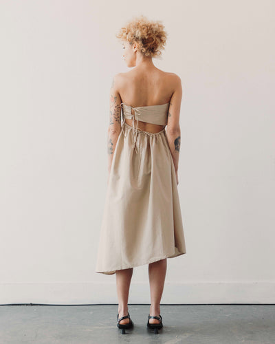 Cordera Strapless Dress, Toasted