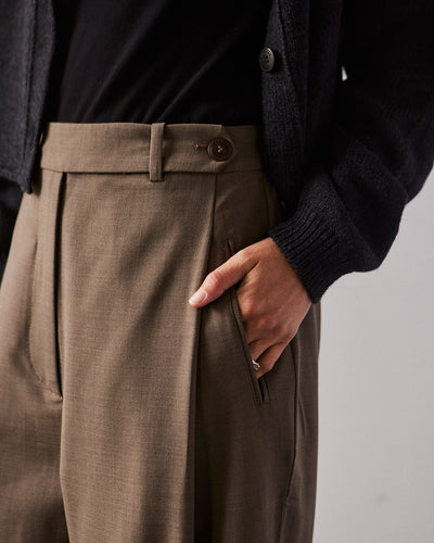 Cordera Tailoring Carrot Pants, Vetiver