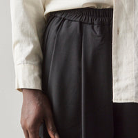 Cordera Tailoring Elastic Waist Pants, Black