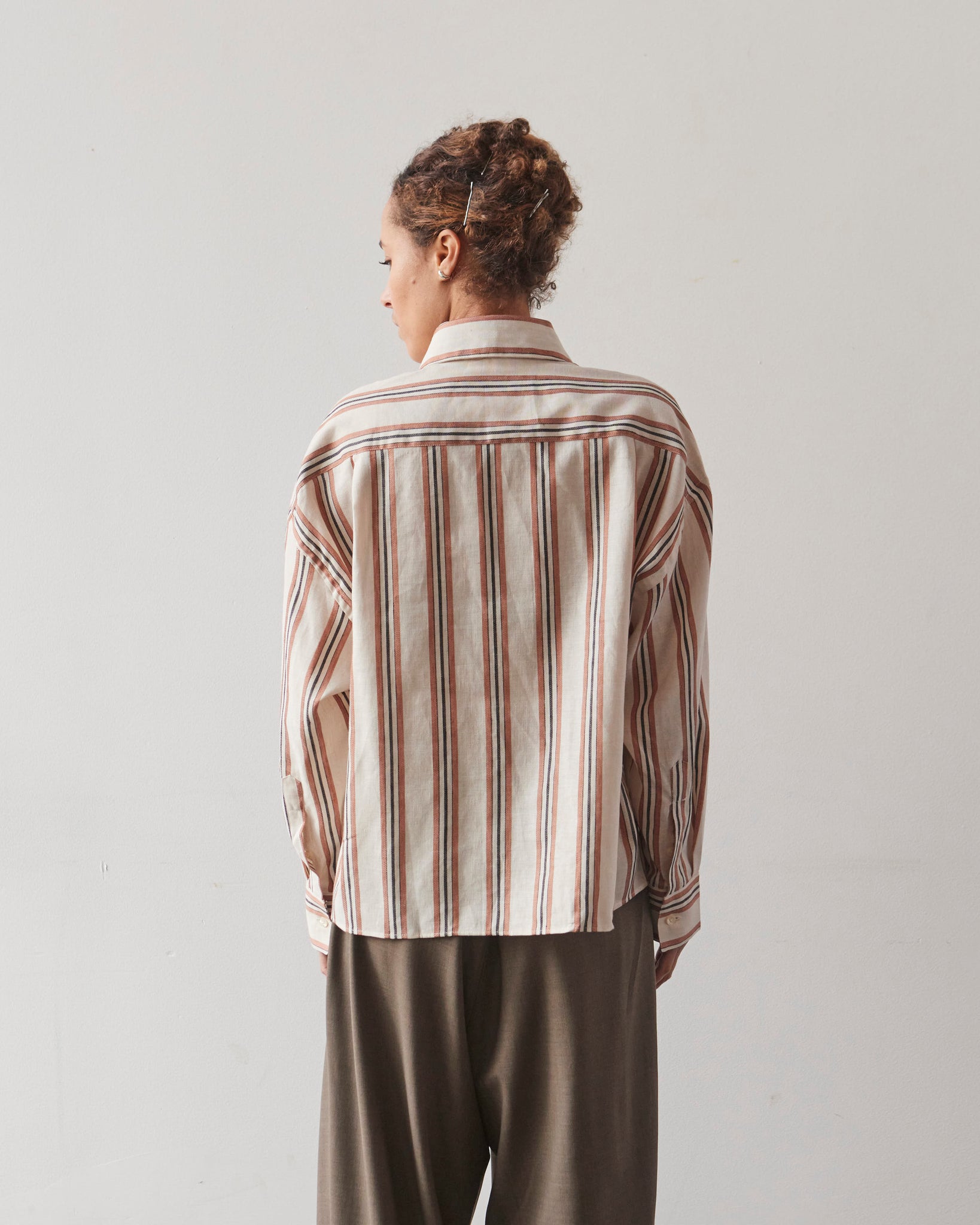 Cordera Wide Striped Shirt, Multi
