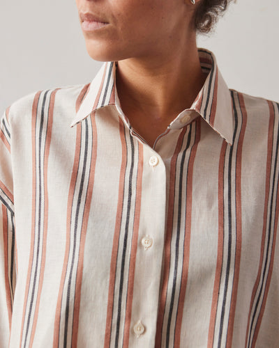 Cordera Wide Striped Shirt, Multi