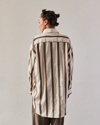 Cordera Wide Stripes Shirt, Vetiver