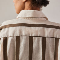 Cordera Wide Stripes Shirt, Vetiver