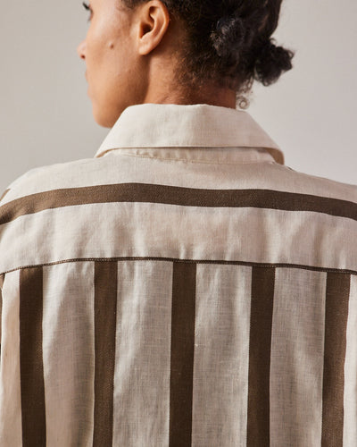 Cordera Wide Stripes Shirt, Vetiver