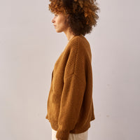 Cordera Wool Cardigan, Bronze