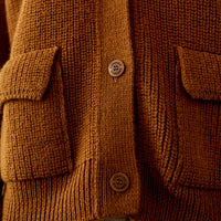 Cordera Wool Cardigan, Bronze