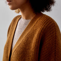 Cordera Wool Cardigan, Bronze