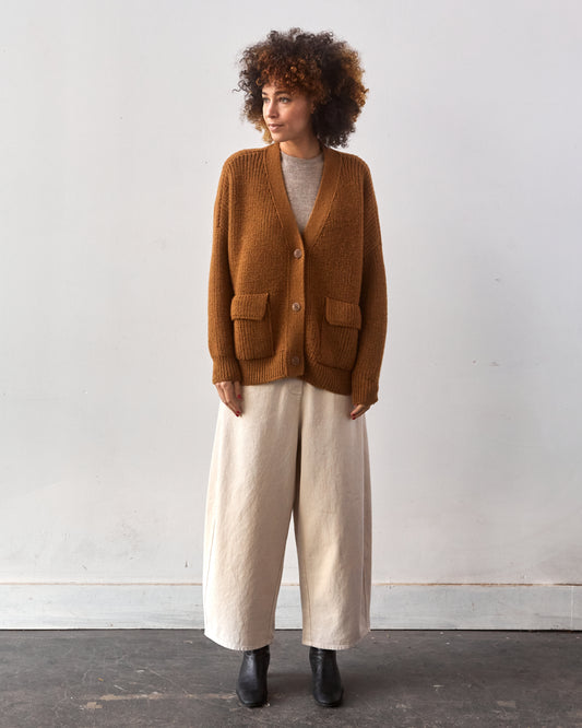 Cordera Wool Cardigan, Bronze