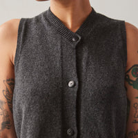 Cordera Wool & Cashmere Waistcoat, Anthracite