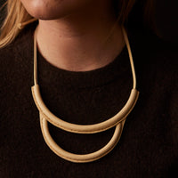 Crescioni Arc Necklace, Bone