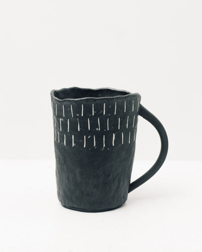 Ayame Bullock Black Mudcloth Mugs