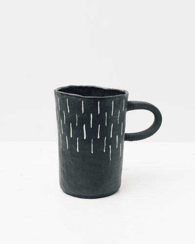 Ayame Bullock Black Mudcloth Mugs