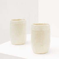 Ayame Bullock White Chiseled Tumblers