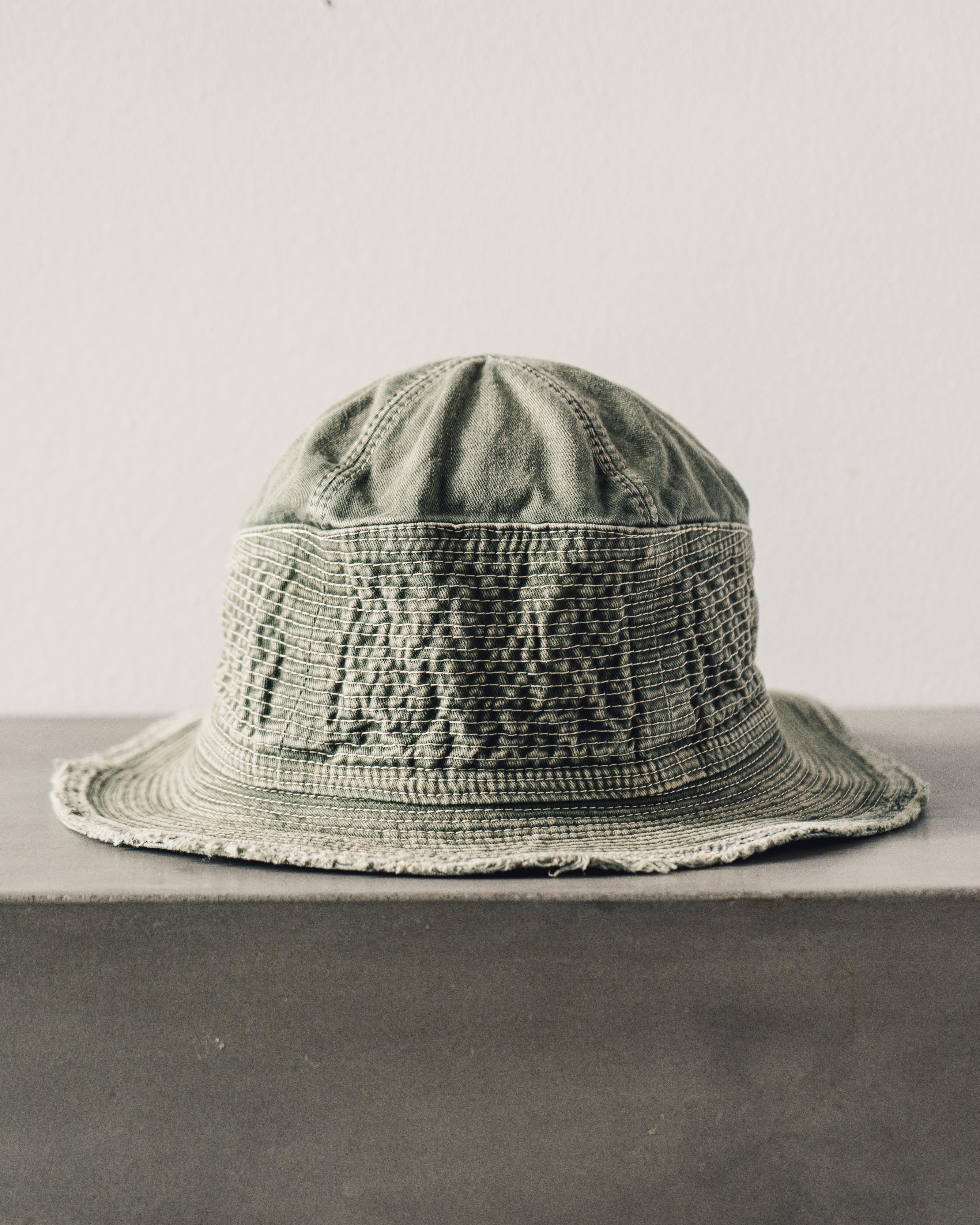 KAPITAL 老人と海ハットTHE OLD MAN'S SEA KAPITAL 11.5oz The Old Man And The Sea Hat BLKxBLK Denim | HAVEN