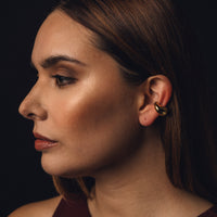 Hernan Herdez Puffy Ear Cuff, 18k Gold Plated
