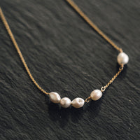 SUAI Mir Pearl Necklace, Gold