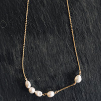 SUAI Mir Pearl Necklace, Gold