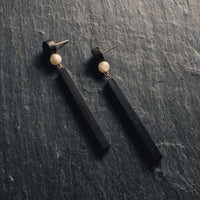 Rou Jewelry Ebony Drop Earrings