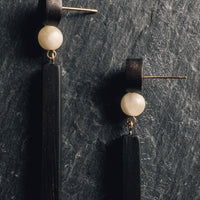 Rou Jewelry Ebony Drop Earrings