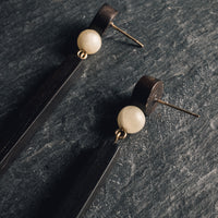 Rou Jewelry Ebony Drop Earrings