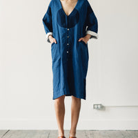 Delphine Gillian Coat, Patchwork Indigo