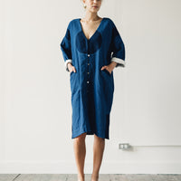 Atelier Delphine Gillian Coat, Patchwork Indigo