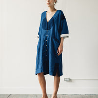 Delphine Gillian Coat, Patchwork Indigo