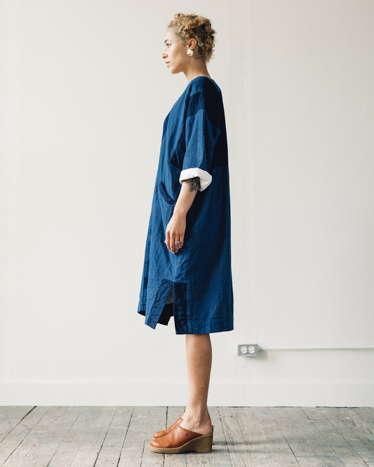 Atelier Delphine Gillian Coat, Patchwork Indigo