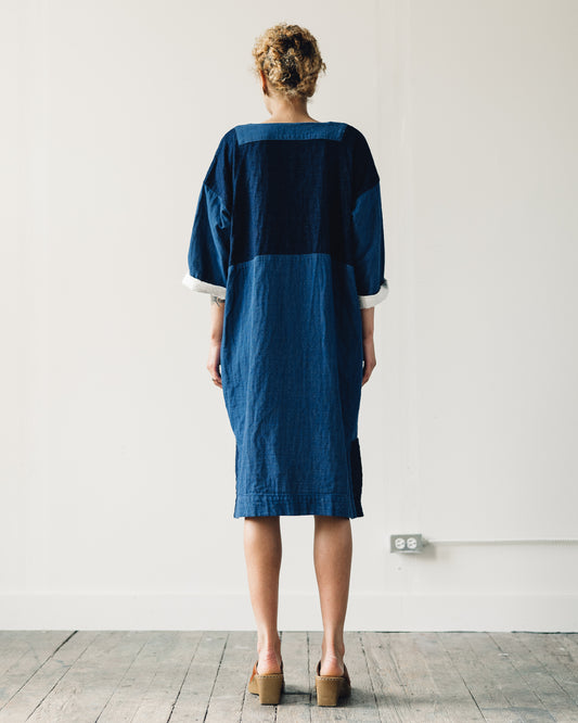 Atelier Delphine Gillian Coat, Patchwork Indigo