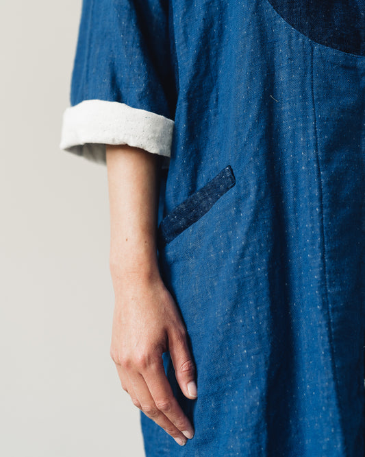 Atelier Delphine Gillian Coat, Patchwork Indigo