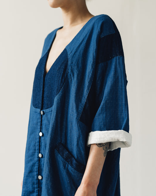 Delphine Gillian Coat, Patchwork Indigo