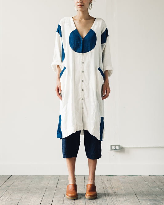 Delphine Gillian Coat, Linen Indigo