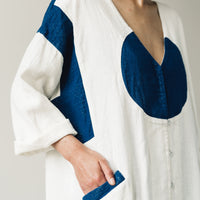 Atelier Delphine Gillian Coat, Linen Indigo