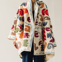 Delphine Embroidered Haori Coat, Faded