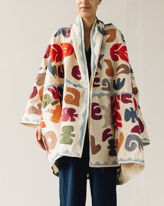 Delphine Embroidered Haori Coat, Faded