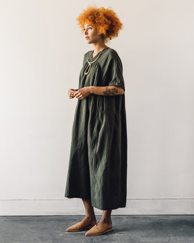 Atelier Delphine Lihue Dress, Hunter Green