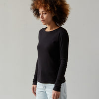 Diamond Leah Long Sleeve Tee, Black