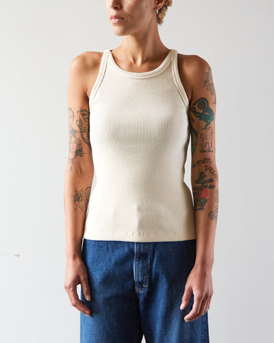 Diamond Leah Rib Tank, Natural