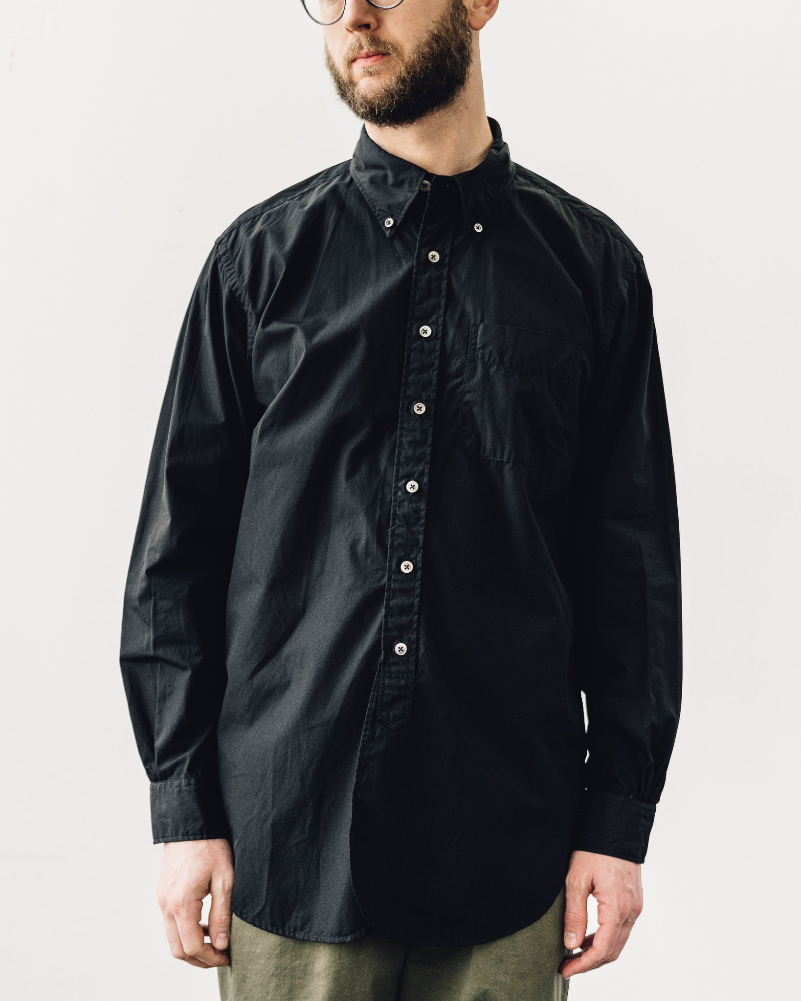 Engineered Garments th Century BD Shirt, Black   Glasswing