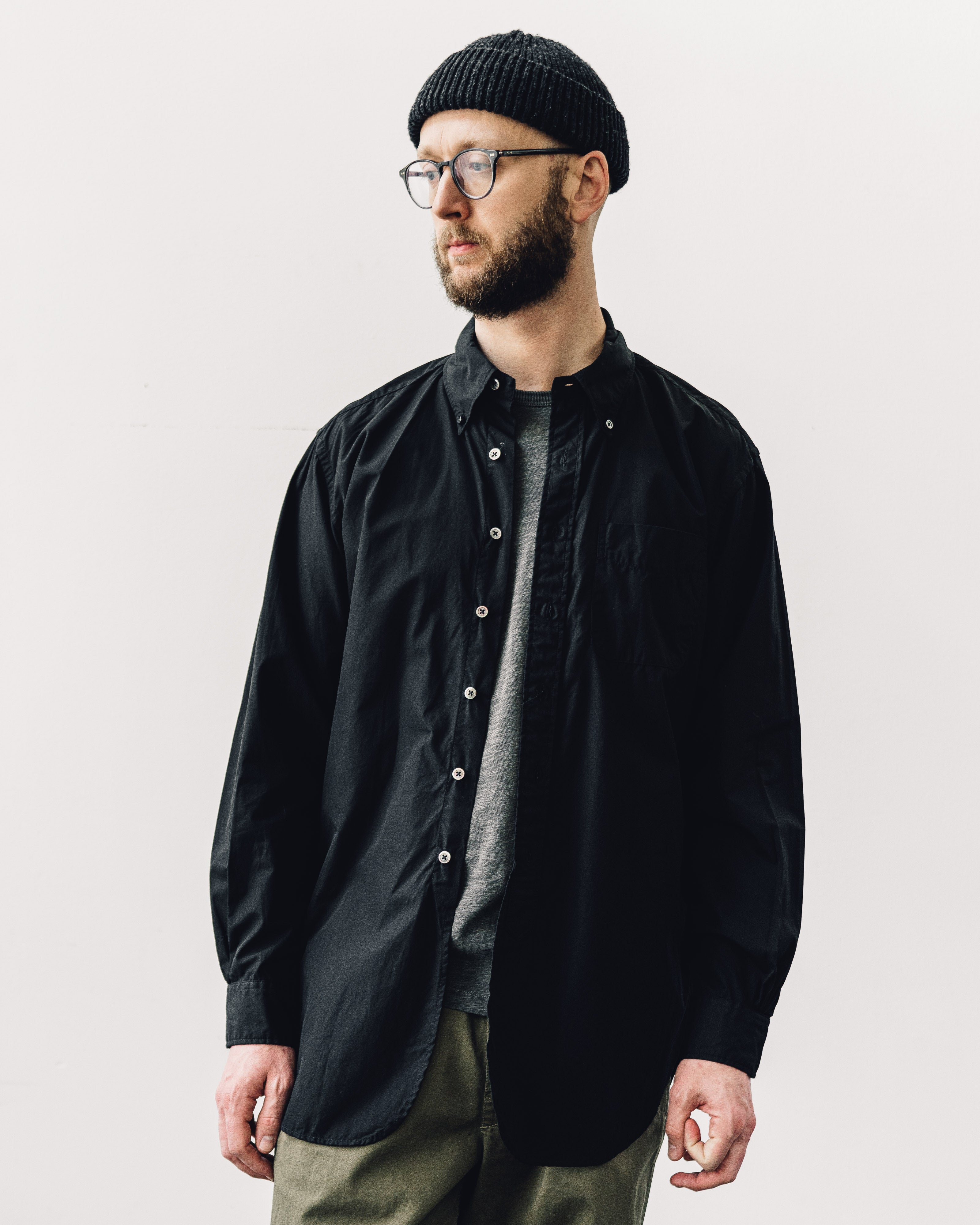 Engineered Garments 19th Century BD Shirt, Black – Glasswing