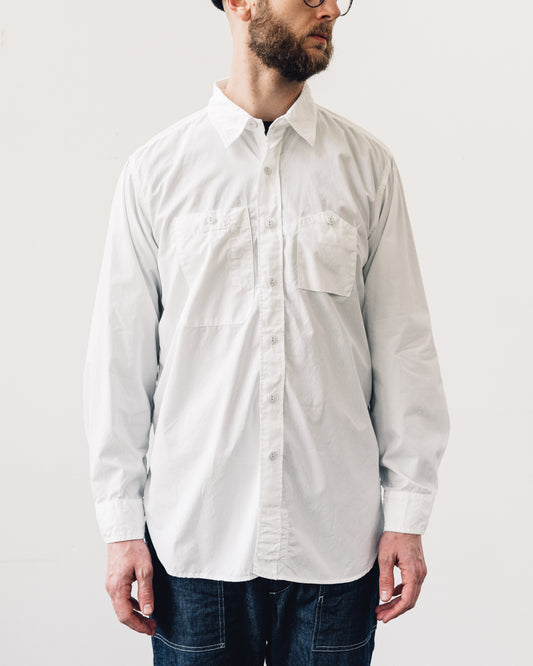 Engineered Garments Broadcloth Work Shirt, White