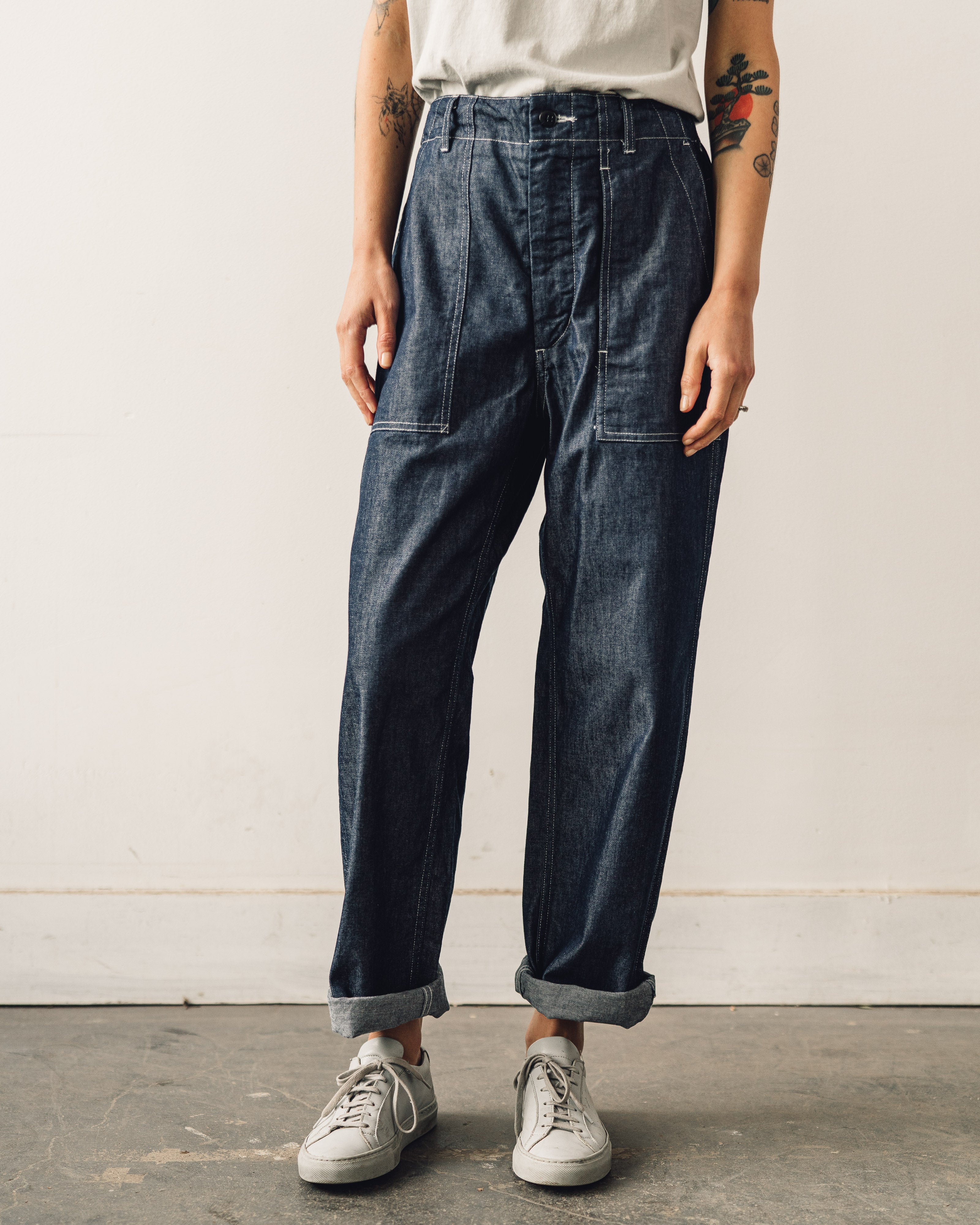 Engineered Garments Fatigue Pant, Denim – Glasswing