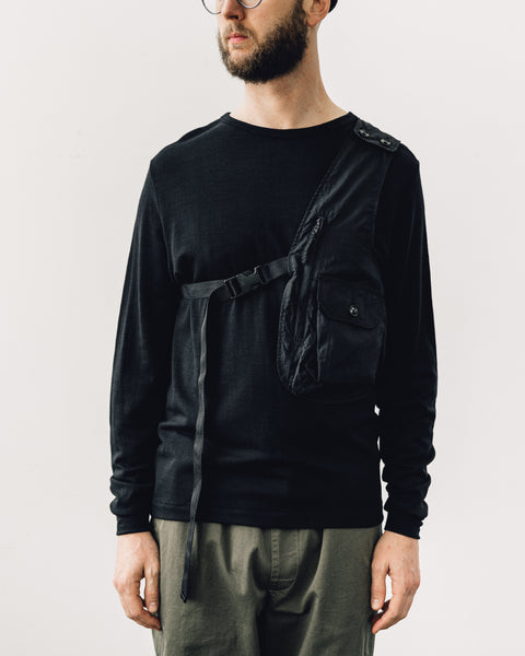 Engineered Garments Shoulder Vest, Black | Glasswing