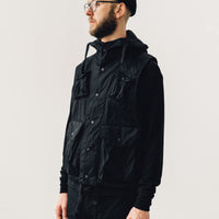 Engineered Garments Ripstop Field Vest, Black