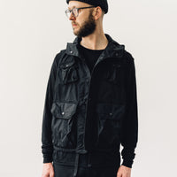 Engineered Garments Ripstop Field Vest, Black