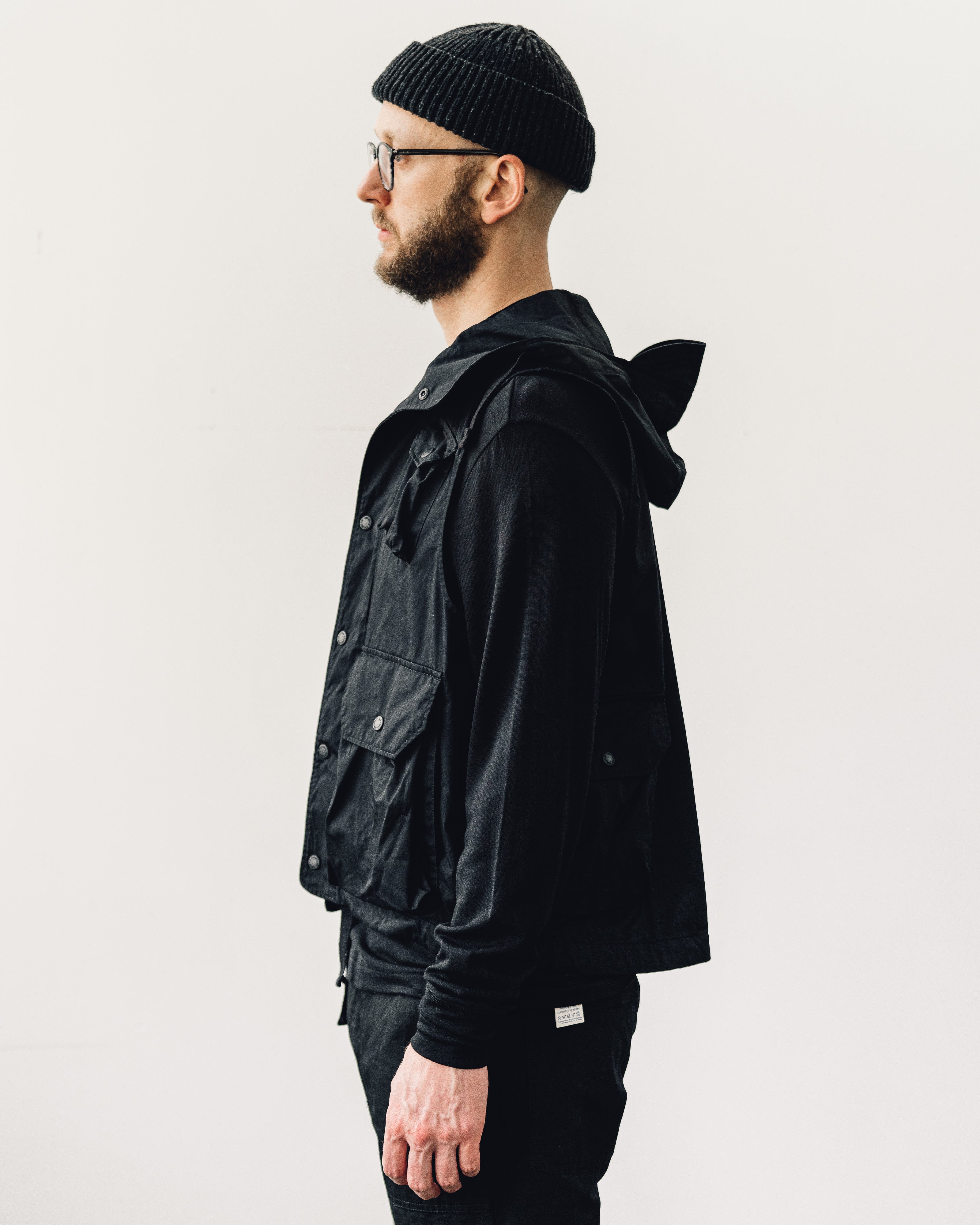 Engineered Garments Ripstop Field Vest, Black – Glasswing