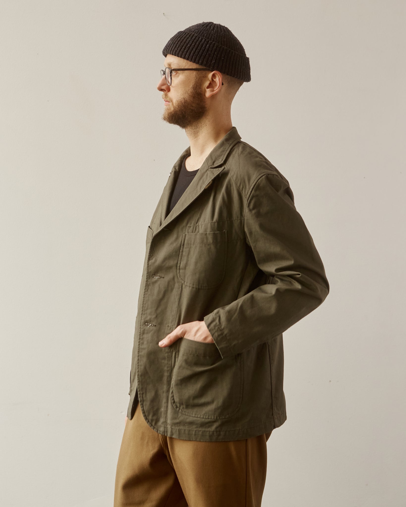 Engineered Garments Bedford Jacket, Olive | Glasswing