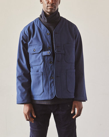Engineered Garments Bonded Fleece Cardigan Jacket, Navy
