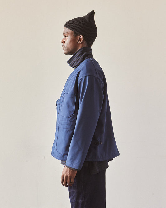 Engineered Garments Bonded Fleece Cardigan Jacket, Navy